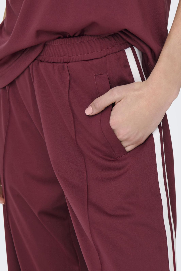 Only - Onlsports Pant Ub Swt - 4832798 Ruby Wine Bukser 