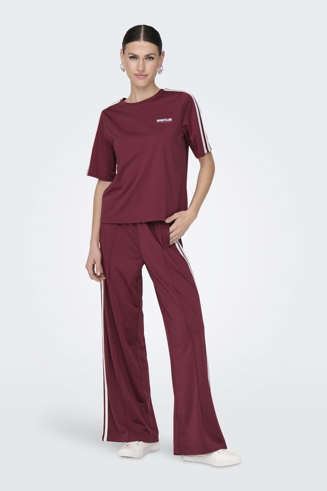Only - Onlsports Pant Ub Swt - 4832798 Ruby Wine Bukser 