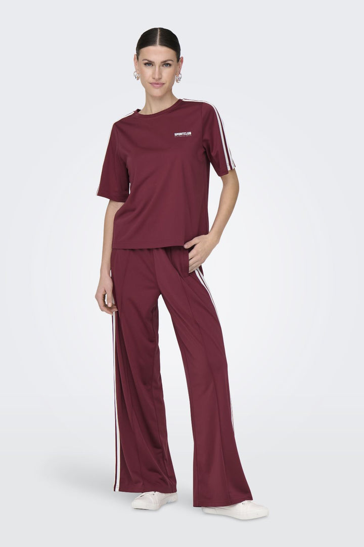 Only - Onlsports Pant Ub Swt - 4832798 Ruby Wine Bukser 