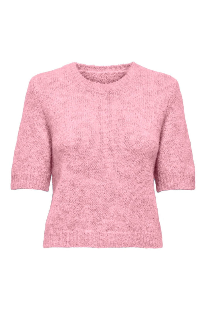 Only - Onlstarla Ss O-Neck Cc Knt - 4982812 Romance Rose Melange