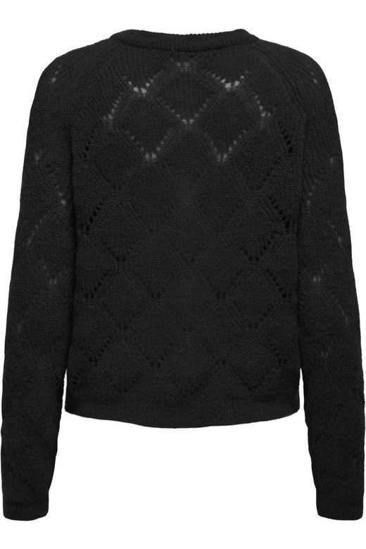 Only - Onlsusia Life Ls Structu Cardigan Cc Knt - 4852975 Black Cardigans 