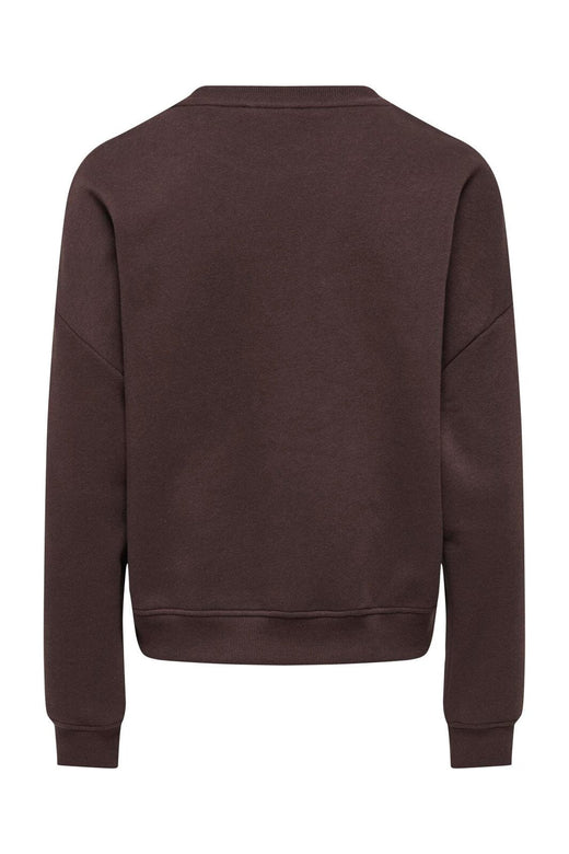 Only - Onlsweat Life L/S Crew Oversize Swt - 5045880 Coffee Bean