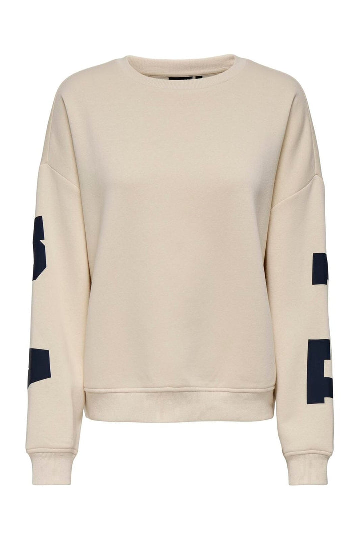 Only - Onlsweat L/S Back/Sleeve Print Swt - 4845923 Birch Night Sky Florida Print