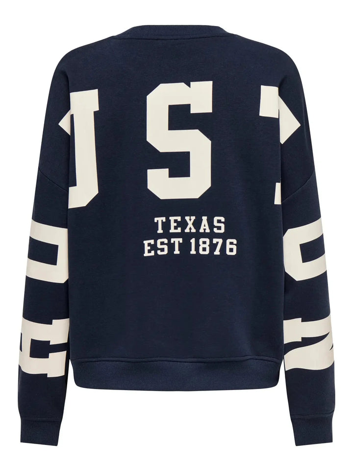 Only - Onlsweat L/S Back/Sleeve Print Swt - 4980943 Night Sky Birch Houston Print Sweatshirts 