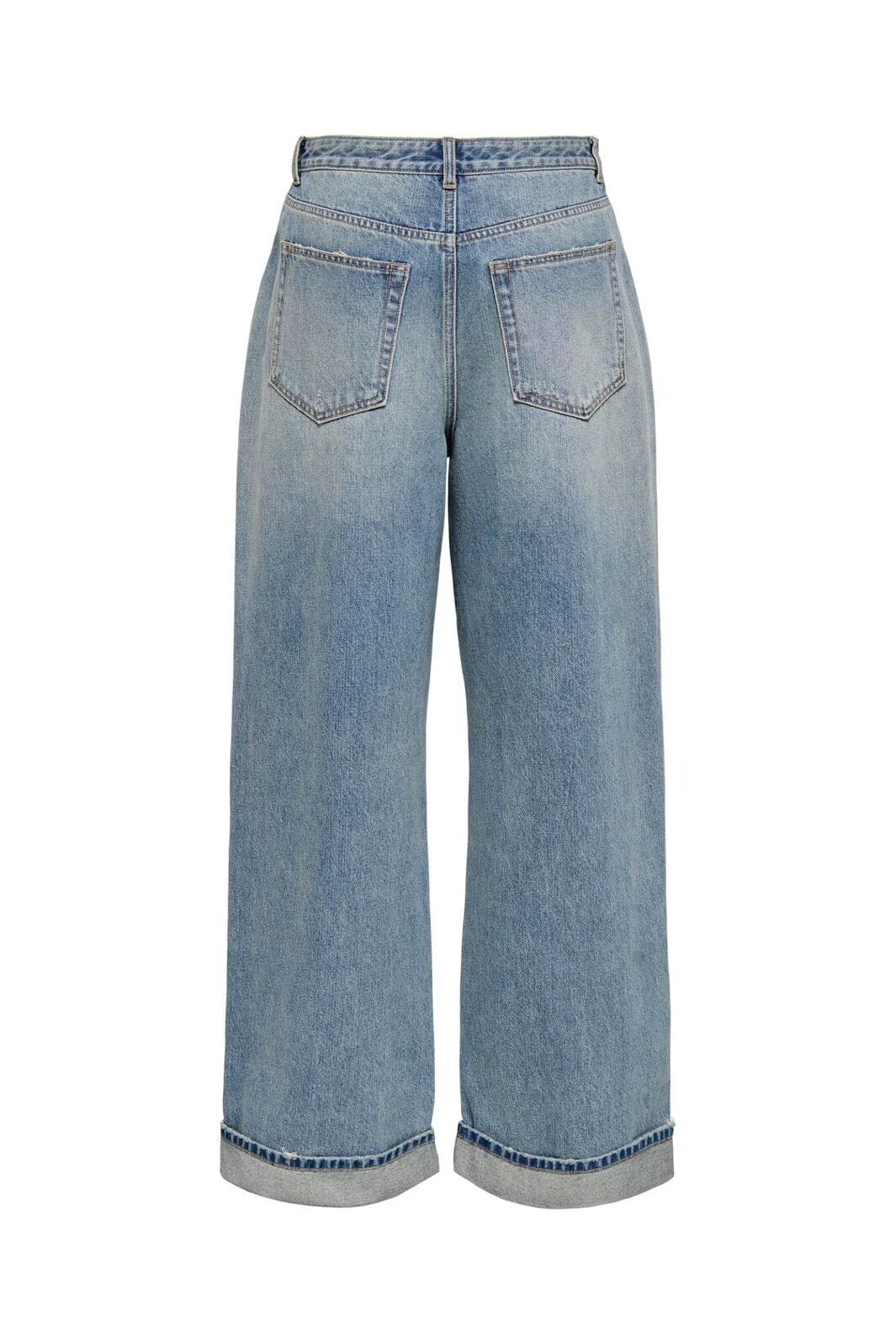 Only - Onltappa Reg Loose Fold Up Wide Gua - 5194294 Medium Blue Denim