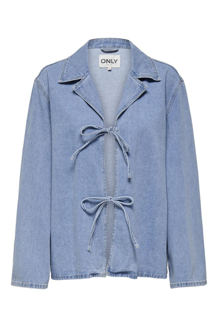 Only - Onlthilda Ls Tie Jkt Gua - 4774515 Light Blue Denim