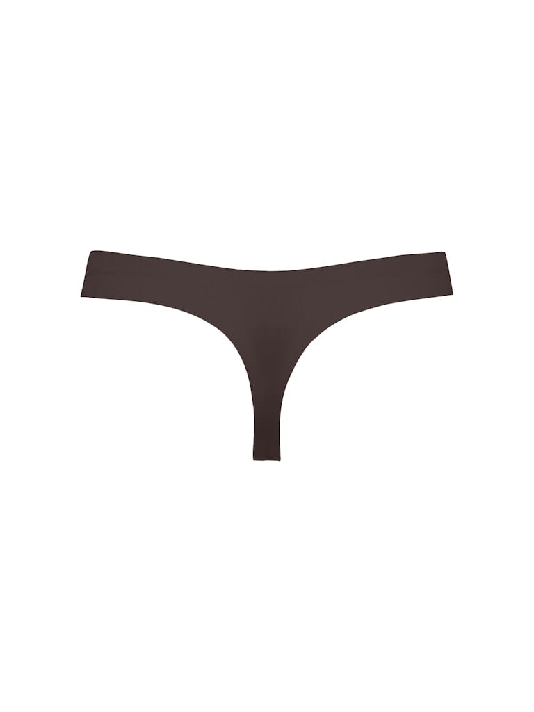 Only - Onltracy Bonded Thong Acc - 5015614 Seal Brown Underbukser 