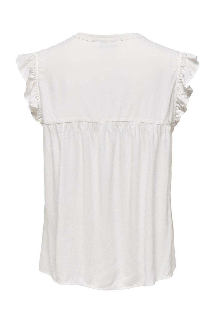 Only - Onlvestine S/S Top 15337374 - 4637988 - Cloud Dancer Blue Emb