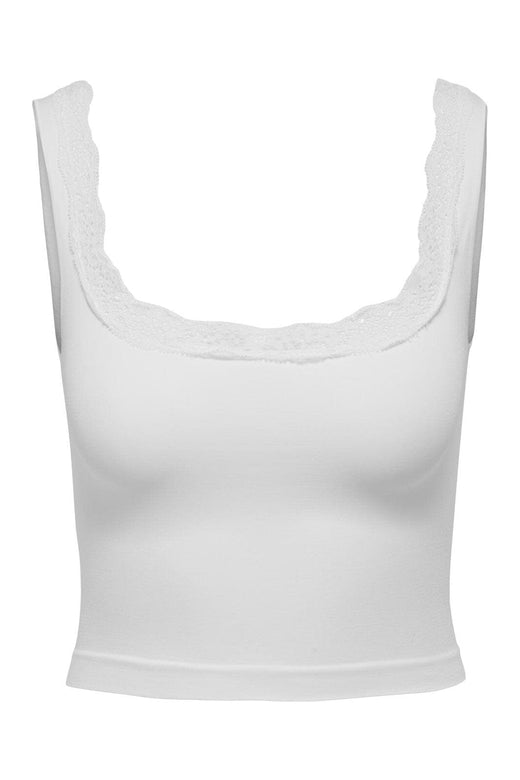 Only - Onlvicky Lace Singlet Square Neck Acc - 4816313 Bright White
