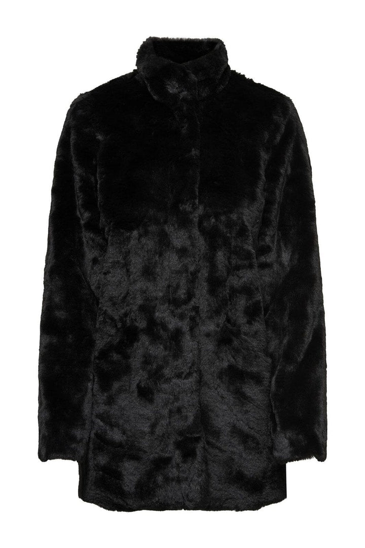 Only - Onlvida Faux Fur Coat - 2889506 Black