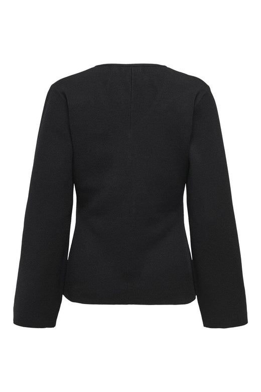 Only - Onlviola Ls Fit V-Neck Knt - 4940903 Black