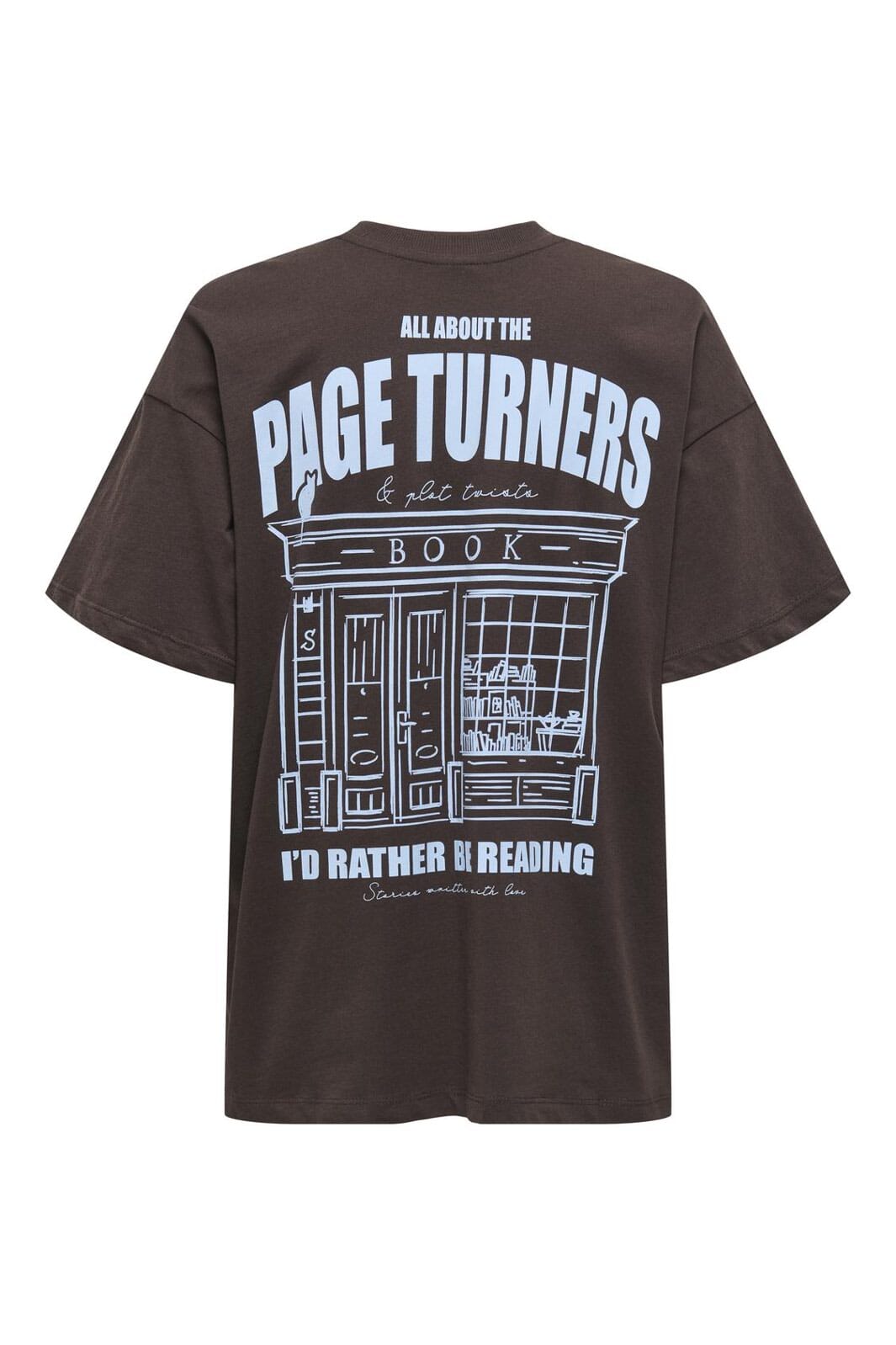 Only - Onlvivvi Life S/S Lovely Top - 4897146 Black Coffee Page Bookstore