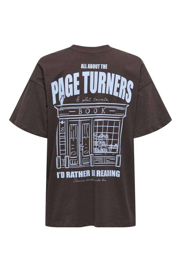 Only - Onlvivvi Life S/S Lovely Top - 4897146 Black Coffee Page Bookstore