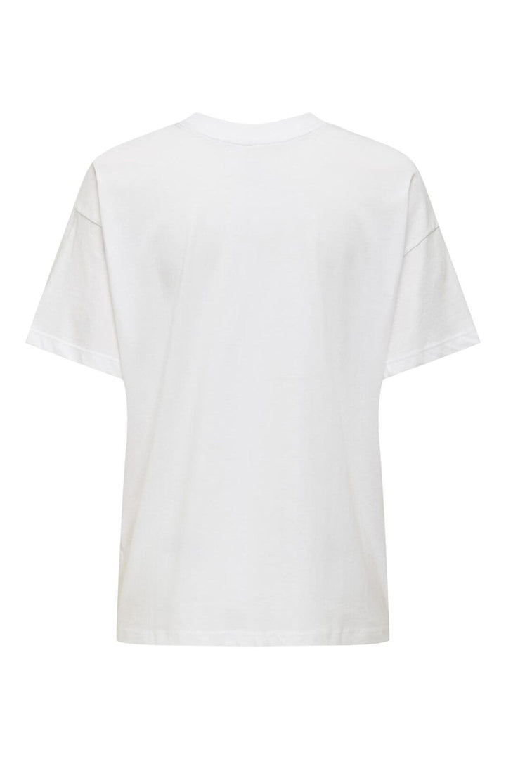 Only - Onlvivvi Life S/S Lovely Top - 4897147 Bright White Paris