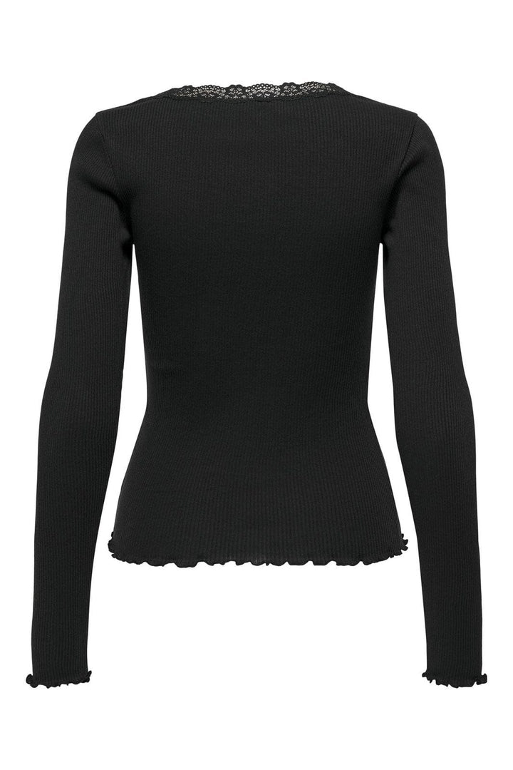 Only - Onlxena L/S Lace Top - 4371278 Black