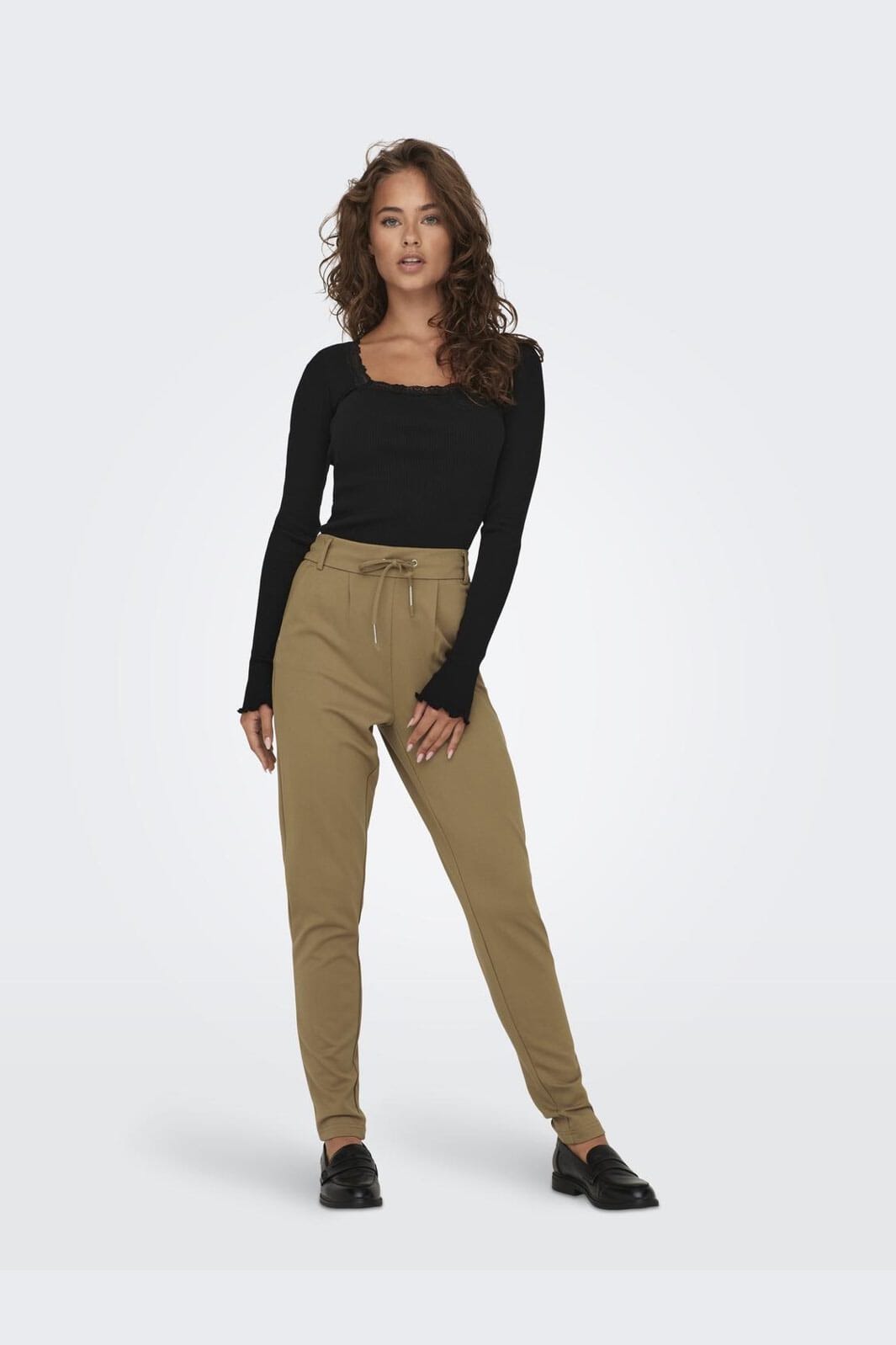 Only - Onlxena L/S Lace Top - 4371278 Black