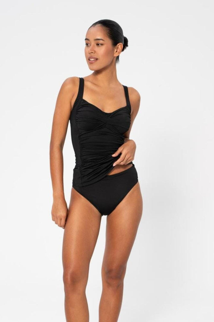 Panos Emporio - Ravenna Solid Tankini Bikini Top Pews2140 - Black