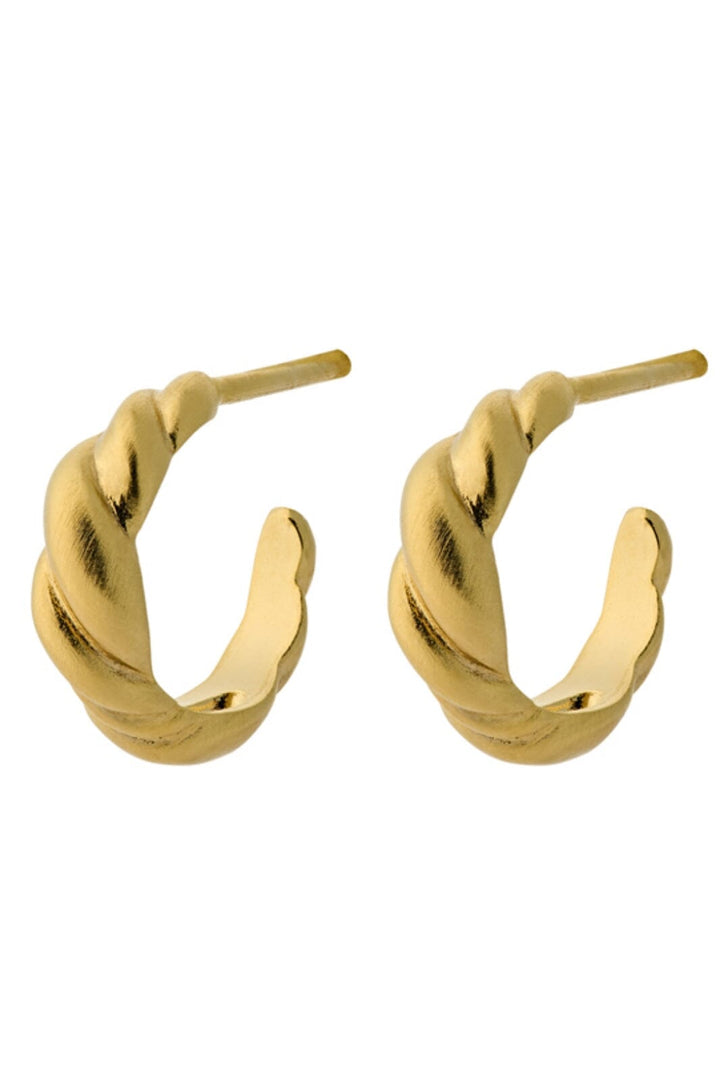 Pernille Corydon Jewellery - Small Hana Øreringes Size 12 Mm - Gold Plated Øreringe 