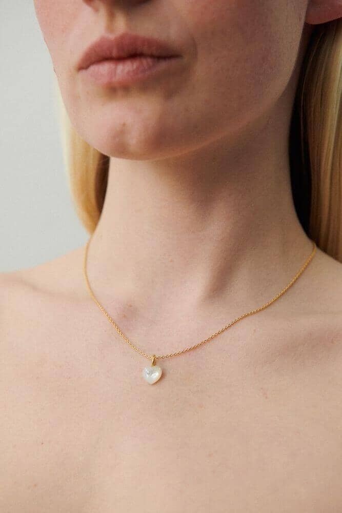 Pernille Corydon - Ocean Heart Necklace n-387-gp - Halskæder 
