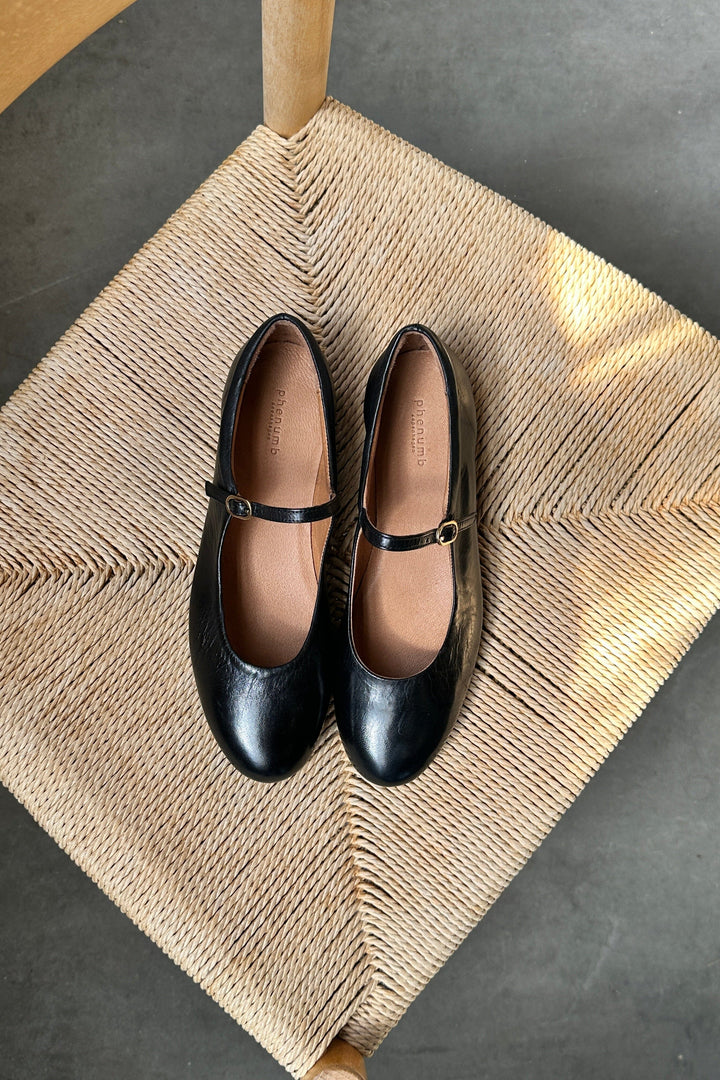 Phenumb Copenhagen - Blush Leather PB-D07-BLUSH - Black Ballerinaer 