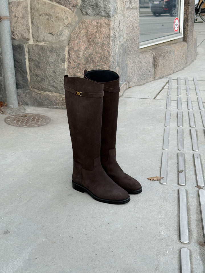 Phenumb Copenhagen - Equestra Long S Suede PB-D11-EQUES-S - Noir Cacao Støvler 