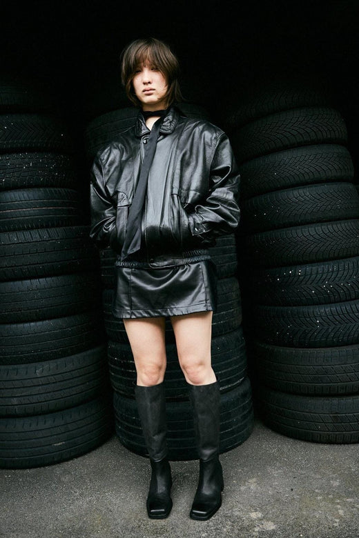 Phenumb Copenhagen - Martina Square Long Leather MARTINA SQUARE_LONG - Black Støvler 