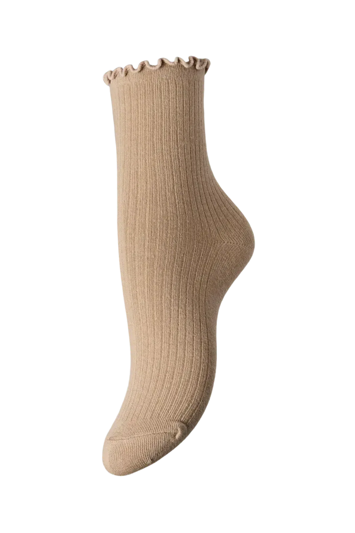 Pieces - Pcafia Socks - 4661792 Crockery Strømper 