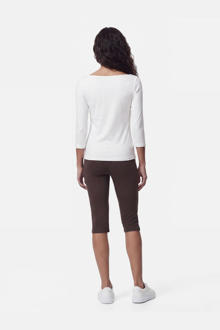 Pieces - Pcalli Capri Leggins Dm - 5260916 Hot Fudge