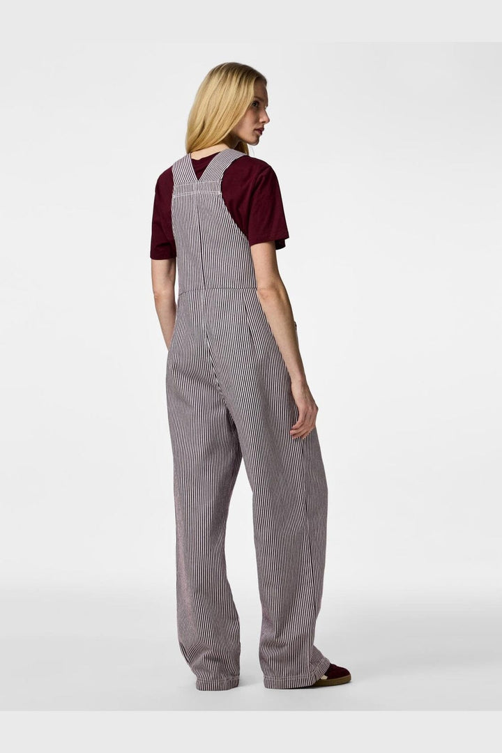 Pieces - Pcallo Dungaree Fsy - 5105194 Winetasting Cloud Dancer