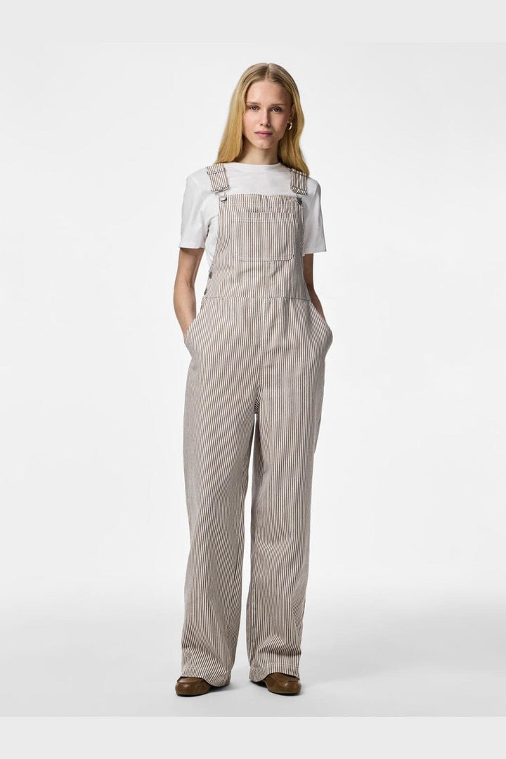 Pieces - Pcallo Dungaree Fsy - 5105195 Greige Cloud Dancer