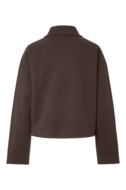 Pieces - Pcaya Short Coat - 5102307 Hot Fudge