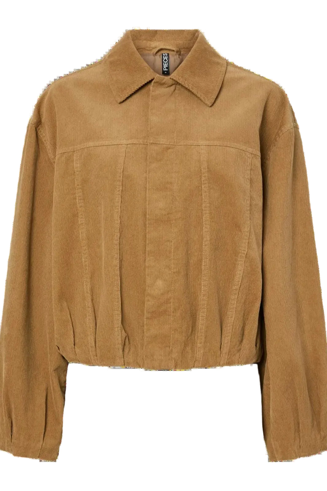 Pieces - Pcbabett Corderoy Denim Bomber - 4930898 Travertine Jakker 