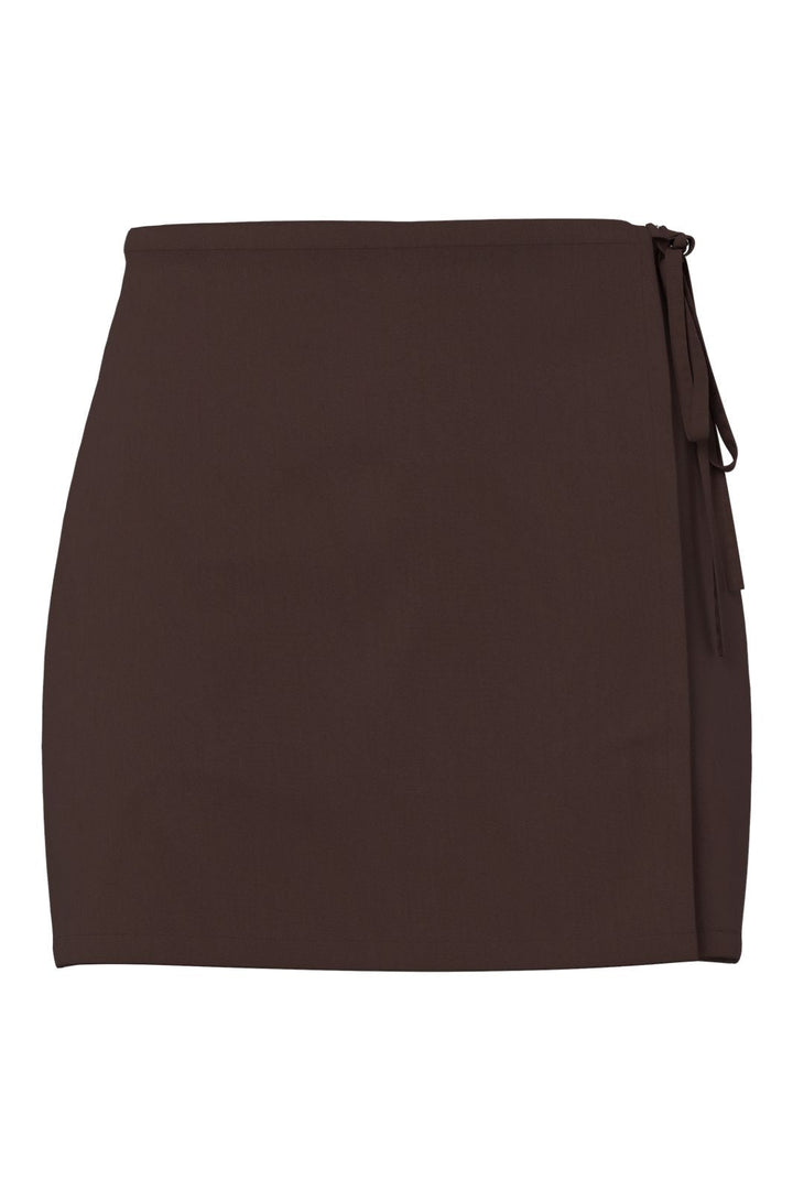 Pieces - Pcbosella Wrap Skirt - 5086154 Hot Fudge