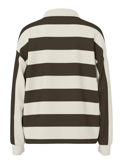 Pieces - Pcfilucca Ls Loose Polo Shirt - 5080297 Delicioso Birch Bluser 