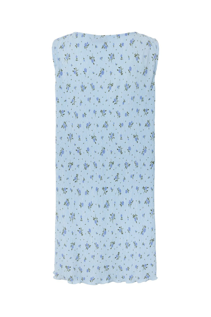 Pieces - Pcflora Sl Tank Rev. Dress Msa - 4963665 Cashmere Blue Blue Flowers
