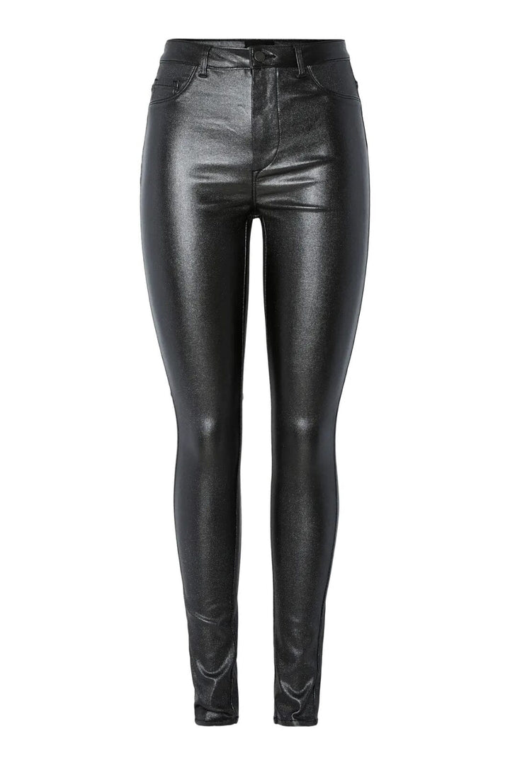 Pieces - Pchighskin Wear Glitter Jeggings - 4789721 Black Glitter