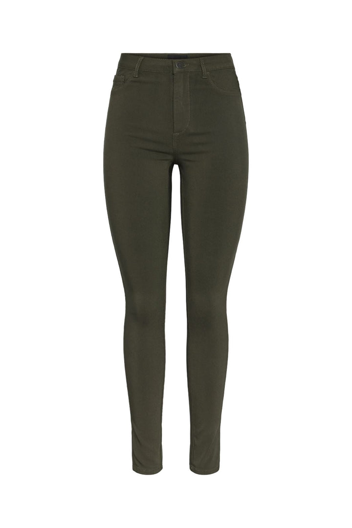 Pieces - Pchighskin Wear Jeggings - 4530982 Forest Night