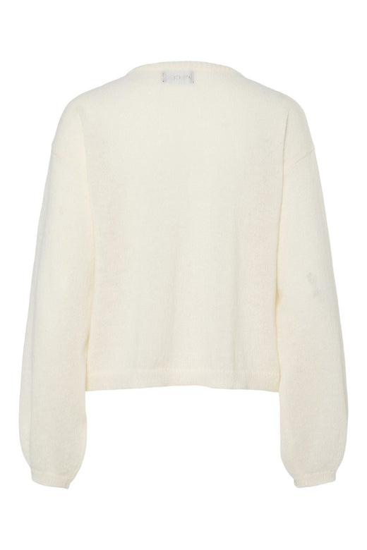 Pieces - Pcida Ls O-Neck Knit Cardigan Pwp Mm - 4767709 Cloud Dancer