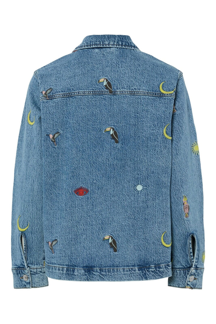 Pieces - Pcjidi Ls Denim Shacket Mpa - 4817585 Medium Blue Denim