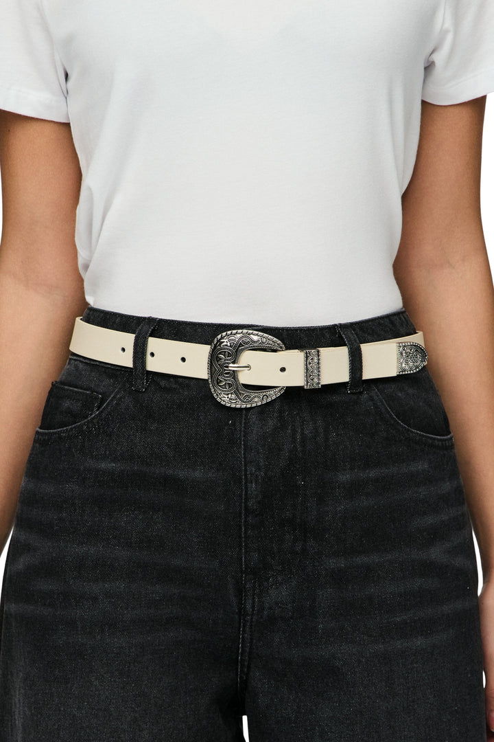 Pieces - Pcjiona Western Jeans Belt Bundle Pwp - 4836742 Sandshell St1 Bælter 