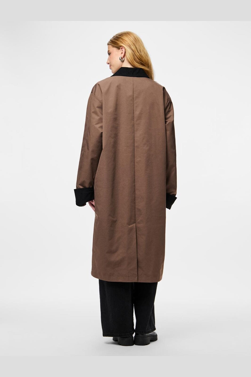 Pieces - Pcjorma Long Corduroy Jacket - 5099945 Coffee Quartz Black