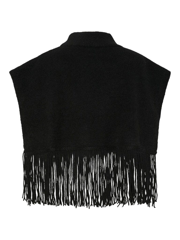 Pieces - Pcjulle Poncho - 4835308 Black Ponchoer 