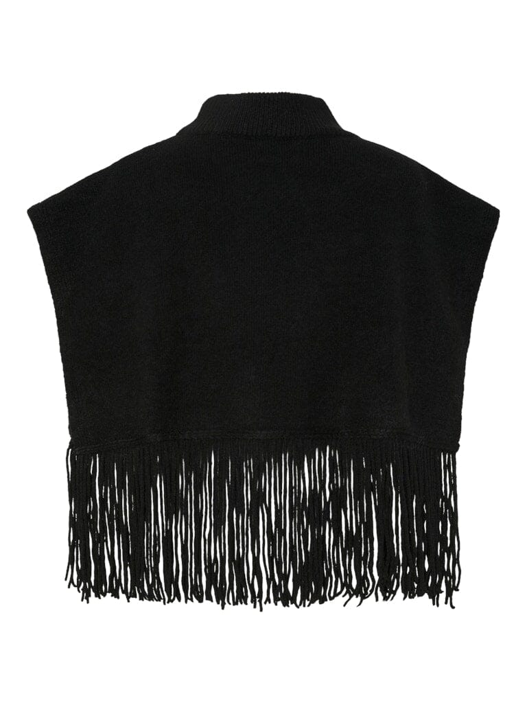 Pieces - Pcjulle Poncho - 4835308 Black Ponchoer 