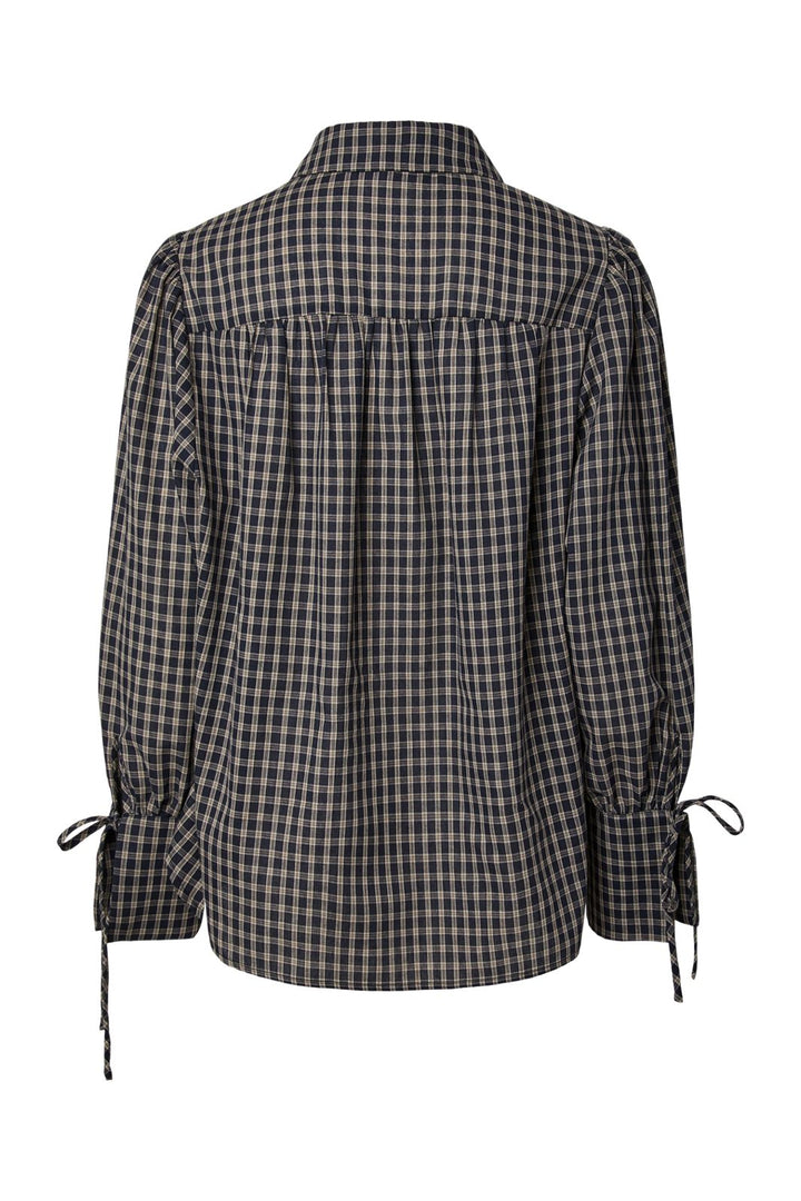 Pieces - Pcjuna Ls Pleated Detail Shirt Wnv - 5179492 Maritime Blue Birch