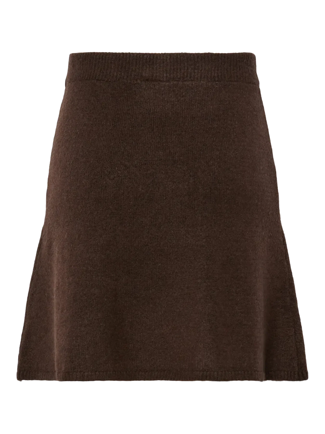 Pieces - Pcjunna Short Knit Skirt - 4819439 Hot Fudge Melange Nederdele 