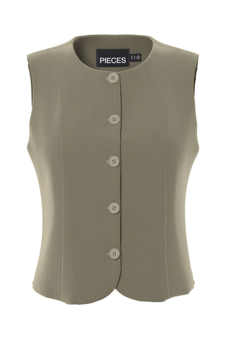 Pieces - Pckamil Fitted Vest - 4899771 Overland Trek