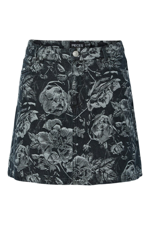 Pieces - Pcmarosa Denim Skirt - 4871309 Black Rose