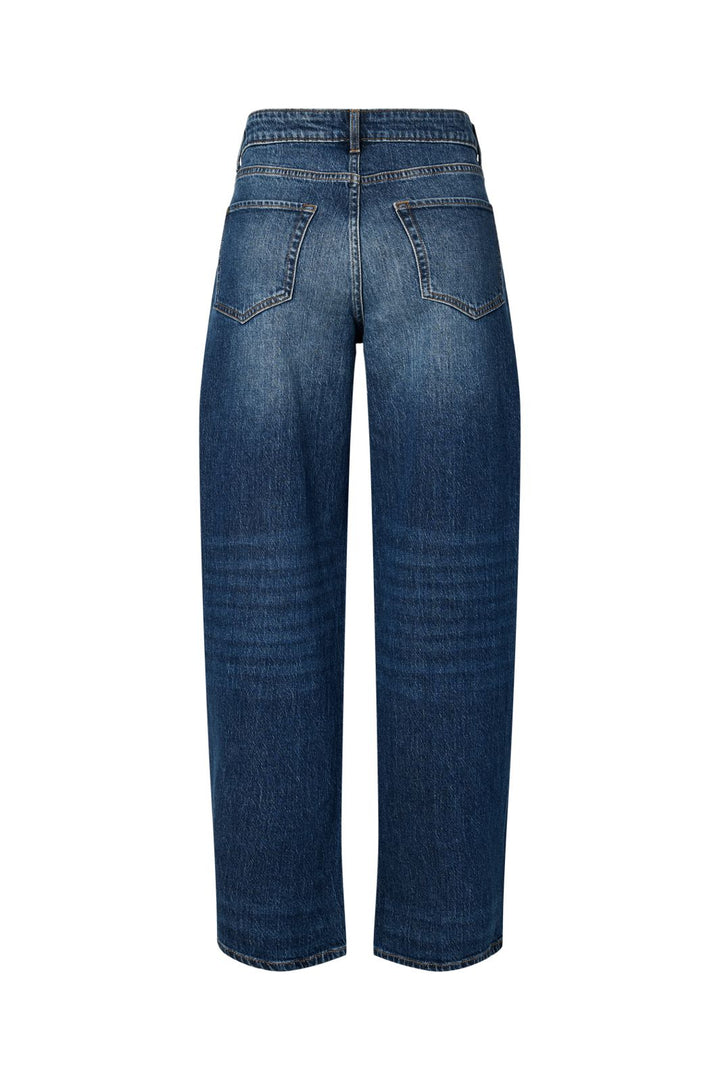 Pieces - Pcmerle Barrel Jeans Fsy Pp - 5036145 Dark Blue Denim