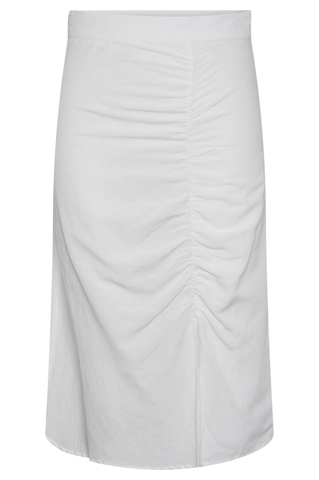 Pieces - Pcmilano Midi Skirt Dmo - Bright White Nederdele 