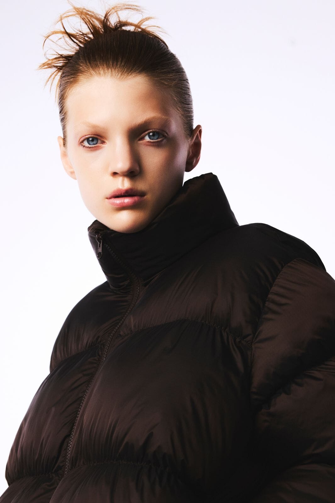 Pieces - Pcmilla Shiny Puffer Jacket W. Hood - 4888327 Hot Fudge Jakker 